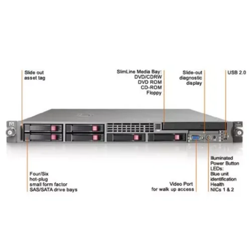 Сервер HP Proliant DL360 G5 1x Quad-Core 2.33 Bundle